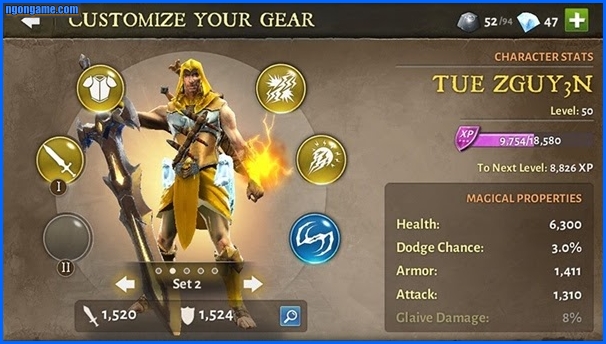 Người chơi có thể kết hợp nhiều vũ khí, trang bị để tăng sức mạnh cho mình