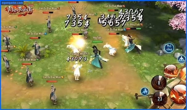 Người chơi sẽ thực hiện nhiệm vụ lên cấp trong game mobile nhập vai hành động Võ Lâm Truyền Kì 1